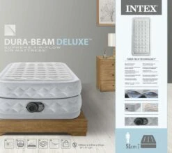 Intex Supreme Air Flow Luchtbed - Eenpersoons - Ingebouwde Elektrische Pomp -Buiten Kamperen Winkel 1688 1900 64488nd pkg 2023 300
