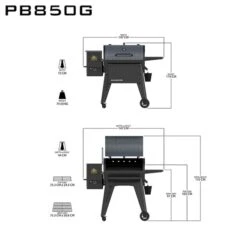 Pit Boss Navigator 850 Pellet Grill Barbecue -Buiten Kamperen Winkel 1729 1900 pit boss navigator 850 pellet grill barbecue 8