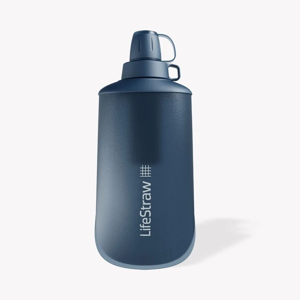 Lifestraw Peak Opvouwbare waterfilter fles - 650 ml - Blauw Lifestraw Peak Opvouwbare Waterfilter Fles - 650 Ml - Blauw -Buiten Kamperen Winkel 1899 1900 00104066 01