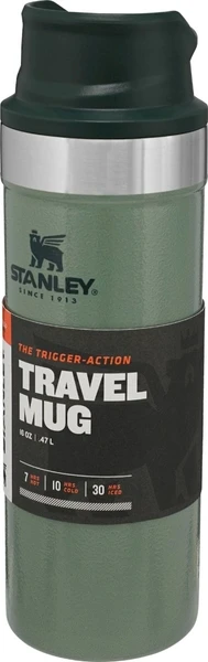 Stanley The Trigger-Action Travel thermosfles - 470 ml - Donkergroen Stanley The Trigger-Action Travel Thermosfles - 470 Ml - Donkergroen -Buiten Kamperen Winkel 1900 599 large jpg classic trigger action travel mug 16oz hammertone green