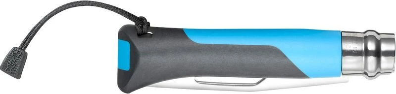 Opinel N°08 Outdoor zakmes - Blauw Opinel N°08 Outdoor Zakmes - Blauw -Buiten Kamperen Winkel 3123840015762 opinel outdoor 8 blauw achterkant ingeklapt resultaat