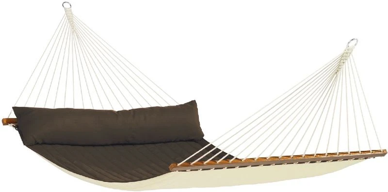 La Siesta Alabama kingsize 2 persoons hangmat - Arabica La Siesta Alabama Kingsize 2 Persoons Hangmat - Arabica -Buiten Kamperen Winkel 595 1200 nqr14 61 alabama arabica quilted kingsize spreader bar hammock image 01