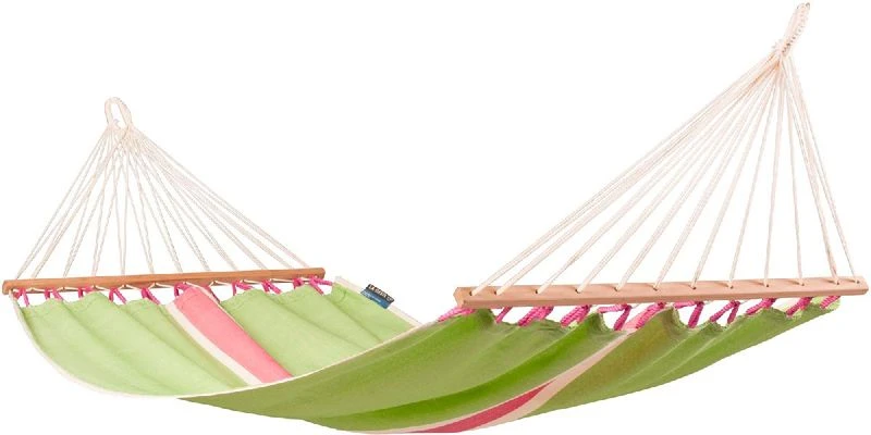 La Siesta Fruta 1 persoons hangmat - Kiwi La Siesta Fruta 1 Persoons Hangmat - Kiwi -Buiten Kamperen Winkel 600 1200 frr11 4 fruta kiwi weather resistant single spreader bar hammock image 01