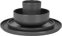 Bo-Camp Patom Melamine Serviesset - 16-delig - Antraciet 6 Bo-Camp Patom Melamine Serviesset - 16-delig - Antraciet -Buiten Kamperen Winkel 699 1200 6181462 04