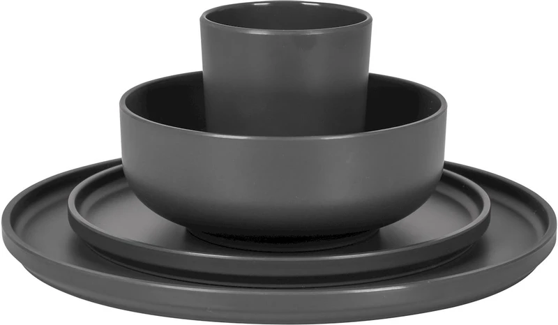 Bo-Camp Patom melamine serviesset - 16-delig - Antraciet Bo-Camp Patom Melamine Serviesset - 16-delig - Antraciet -Buiten Kamperen Winkel 699 1200 6181462 04