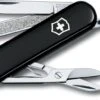 Victorinox Classic SD Zakmes - Zwart -Buiten Kamperen Winkel 7611160011602 victorinox classic sd zwart uitgeklapt resultaat