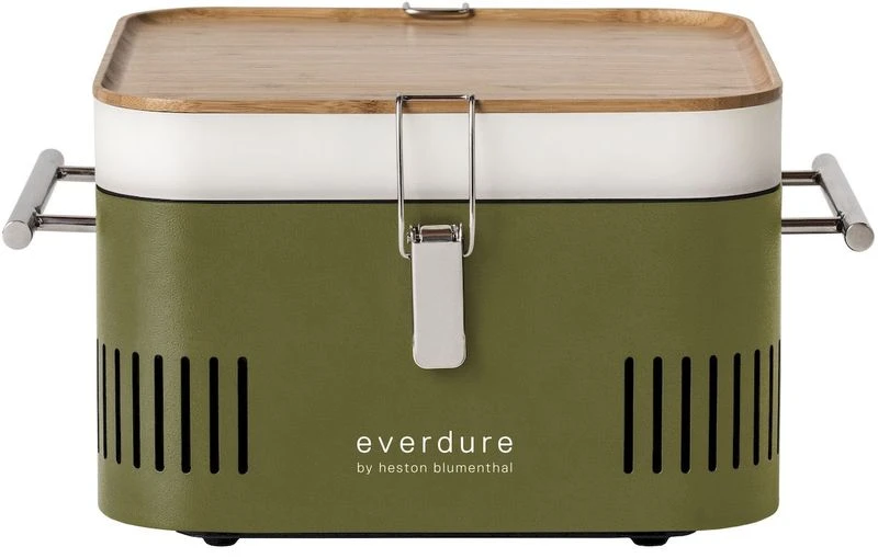 Everdure Cube houtskool barbecue - groen Everdure Cube Houtskool Barbecue - Groen -Buiten Kamperen Winkel 763 1200 9312646028876