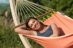 La Siesta Fruta 1 Persoons Hangmat - Mango -Buiten Kamperen Winkel 797 1200 frr11 5 fruta mango weather resistant single spreader bar hammock image 05