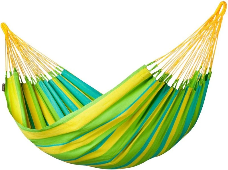 La Siesta Sonrisa 1 persoons hangmat - Lime La Siesta Sonrisa 1 Persoons Hangmat - Lime -Buiten Kamperen Winkel 800 1074 snh14 4 sonrisa lime weather resistant single classic hammock image 01 1