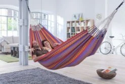 La Siesta Carolina 2 Persoons Hangmat - Flowers -Buiten Kamperen Winkel 800 1195 cah16 2 ambiance 601