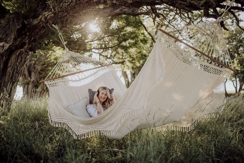 Amazonas Palacio 2 persoons hangmat - Beige Amazonas Palacio 2 Persoons Hangmat - Beige -Buiten Kamperen Winkel 800 1200 a073 18 op 01