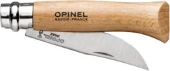 Opinel N°09 RVS Zakmes -Buiten Kamperen Winkel 8711942051181 opinel inox 9 hout ingeklapt horizontaal resultaat