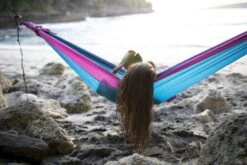 Ticket To The Moon Hangmat 2 Persoons Original Double - Pink/Aqua -Buiten Kamperen Winkel 900 1350 20190608 a28i2103