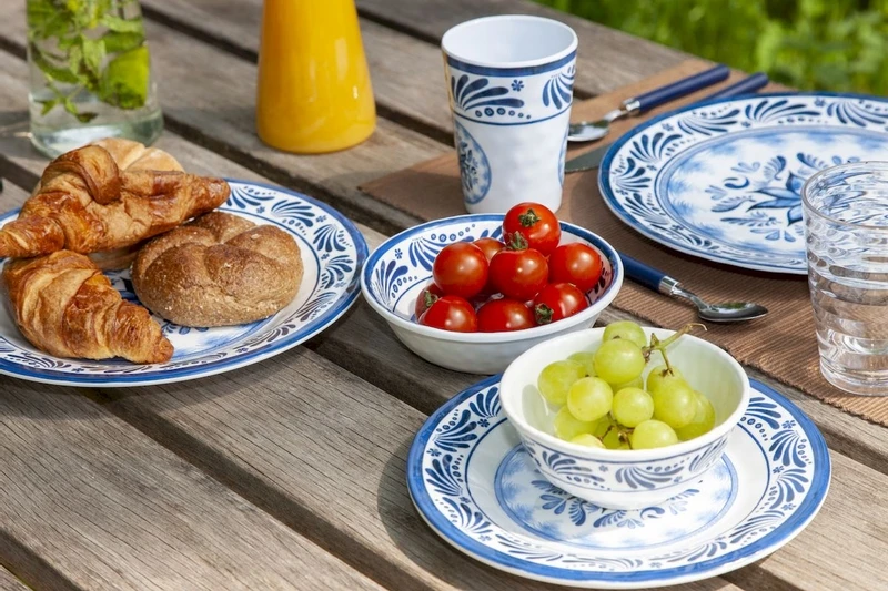 Bo-Camp Old Dutch melamine serviesset - 16-delig Bo-Camp Old Dutch Melamine Serviesset - 16-delig -Buiten Kamperen Winkel 900 1350 6181360 09