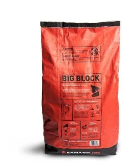 Kamado Joe Big Block Houtskool 9 Kg -Buiten Kamperen Winkel 900 681 900 716 big block charcoal bag back