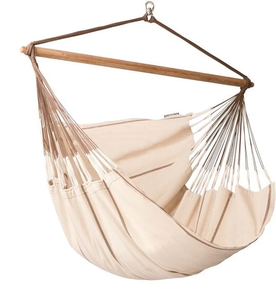 La Siesta Habana hangstoel XL - Nougat La Siesta Habana Hangstoel XL - Nougat -Buiten Kamperen Winkel 900 806 hal21 1 habana nougat organic cotton lounger hammock chair image 01