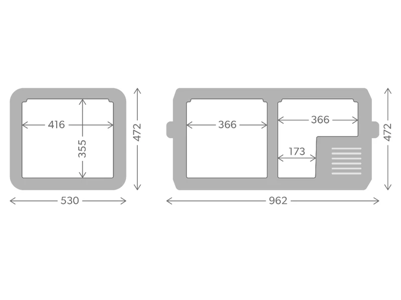 Dometic CFX3 95DZ compressor koelbox - 93 liter Dometic CFX3 95DZ Compressor Koelbox - 93 Liter -Buiten Kamperen Winkel cfx3 95